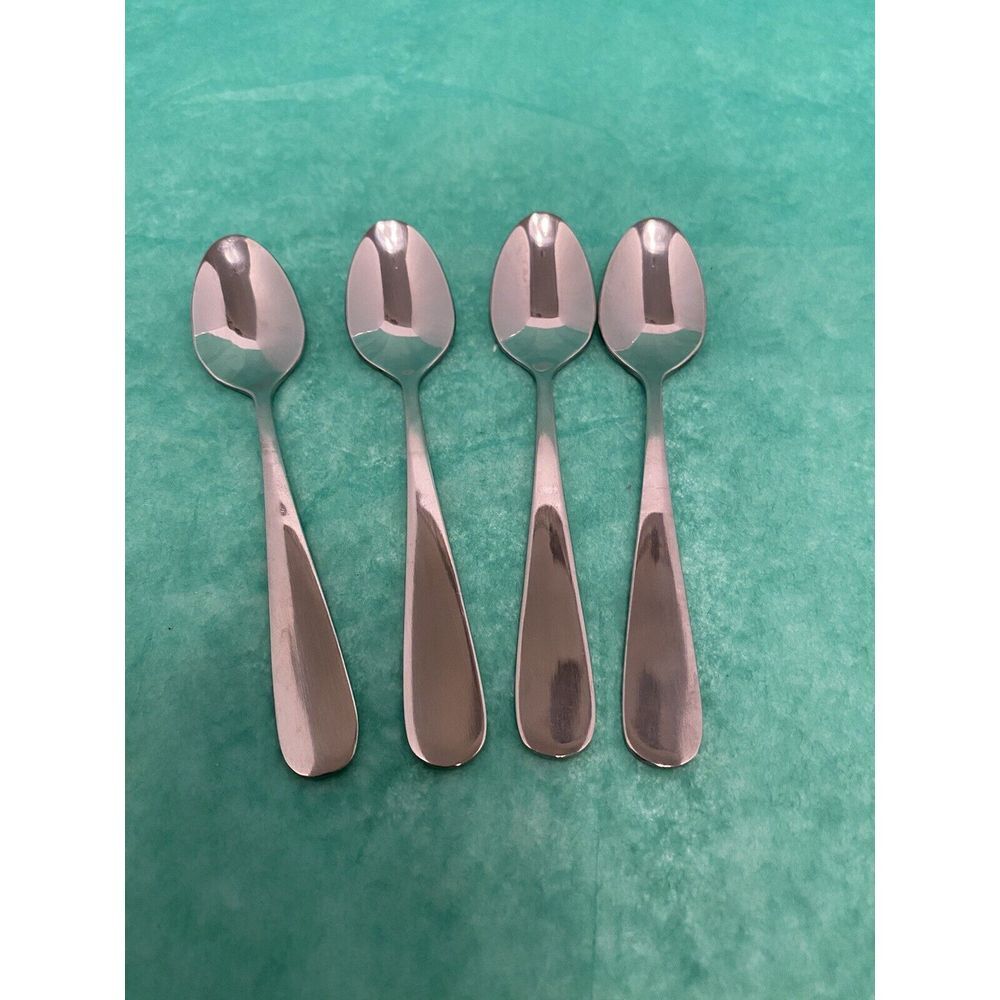 Four World Stainless Steel‎ Demitasse Spoons 423 World.
